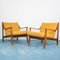 Scandinavian Wooden Lounge Chairs, 1960s, Set of 2 1