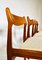 Chaises d'Appoint Scandinaves en Teck, 1960s, Set de 4 5