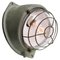 Mid-Century French Industrial Gray Cast Iron & Clear Glass Sconce from Mapelec, Image 2