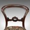 Antique English Victorian Walnut Buckle Back Dining Chairs, Set of 2, Image 9