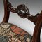 Antique English Victorian Walnut Buckle Back Dining Chairs, Set of 2 10