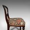 Antike englische viktorianische Esszimmerstühle mit Schnallen aus Nussholz, 2er Set 11