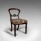 Antike englische viktorianische Esszimmerstühle mit Schnallen aus Nussholz, 2er Set 4