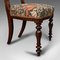 Antike englische viktorianische Esszimmerstühle mit Schnallen aus Nussholz, 2er Set 12