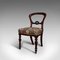 Antike englische viktorianische Esszimmerstühle mit Schnallen aus Nussholz, 2er Set 5