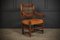 Solid Oak & Leather Armchair, 1960s 7
