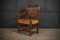 Solid Oak & Leather Armchair, 1960s 5