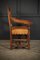 Solid Oak & Leather Armchair, 1960s 4