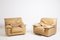 Vintage Italian Camel Leather Armchairs, Set of 2, Image 3