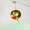 Brass and Glass Ceiling Lamp, 1960s 6