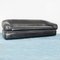 Black Leather Herradura Sofa, 1970s 1