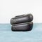 Black Leather Herradura Sofa, 1970s 4