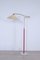 Brass Floor Lamp with Articulated Arm, 1950s, Image 1