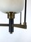 Brass and Opaline Glass Pendant Lamp from Stilnovo, 1950s, Image 7