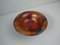 Dutch Batik Painted Turned Wood Bowl, 1920s 3