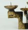 Mid-Century Brutalist Bronze 4-Arm Candleholder, Image 4