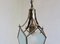 Art Nouveau Glass & Brass Ceiling Lamp, Image 14