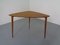 Table d'Appoint Mid-Century Triangulaire en Teck, 1960s 2