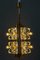 Sische Glass and Brass Chandelier, Vienna, 1960s 11