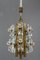 Sische Glass and Brass Chandelier, Vienna, 1960s 4