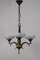 Antique Gilt Brass and Opal Ceiling Lamp by Dagobert Peche, Image 2