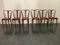 Dining Chairs with Leatherette Seat from Pirelli Sapsa, 1950s, Set of 6, Image 1