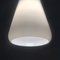 Modern Northern European Opaline Glass & Teak Ceiling Lamp, 1960s 3