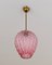 Pink Murano Glass Pendant Lamp, 1960s 8