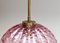 Pink Murano Glass Pendant Lamp, 1960s, Image 4