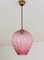 Pink Murano Glass Pendant Lamp, 1960s, Image 2