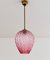 Pink Murano Glass Pendant Lamp, 1960s, Image 7