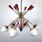 Sputnik Chandelier from Stilnovo, 1950s 3