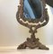 Antique Victorian Cast Iron Table Mirror, 1890 3