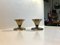 Art Deco Bronze Altar Candleholders from CAWA, 1930s, Set of 2 3