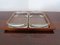 Danish Siam Teak Tray and Glass Bowls from Artiform, Set of 2, 1960s 8