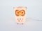 Italian Ceramic Night Light Owl for Child, 1960s 2