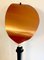 Floor Lamp in Black Painted Metal and Large Copper Leaf, 1980s 6