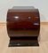 Art Deco Side Table in Rosewood Veneer, Ebony, and Black Glass, 1930s 8