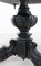 Moroccan Hexagonal Marquetry Side Table Ebonized Pedestal Table, Image 6