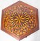 Moroccan Hexagonal Marquetry Side Table Ebonized Pedestal Table 2