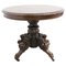 French Late 19th-Century Side Table Grotesque Pedestal Table, Carved Oak 1