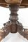 Mesa auxiliar francesa de finales del siglo XIX Mesa grotesca de pedestal, roble tallado, Imagen 5