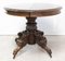 French Late 19th-Century Side Table Grotesque Pedestal Table, Carved Oak, Image 2