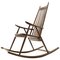 Rocking Chair Mid-Century Style Scandinave en Bois, 1960s 1