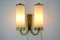 Art Deco Bauhaus Brass Wall Lamps, 1930s, Set of 3 6