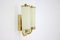 Art Deco Bauhaus Brass Wall Lamps, 1930s, Set of 3 2