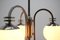 Lámpara de araña Bauhaus grande de metal cromado, años 30, Imagen 5