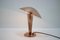 Lampada da tavolo grande Bauhaus regolabile in rame, anni '40, Immagine 3