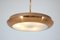 Bauhaus Brass Ufo Pendant, 1930s, Image 3