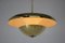 Lampe à Suspension UFO Bauhaus en Laiton, 1930s 2